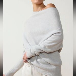 Brochu Walker The Lori Off Sweater in Blue Haze Melange size S